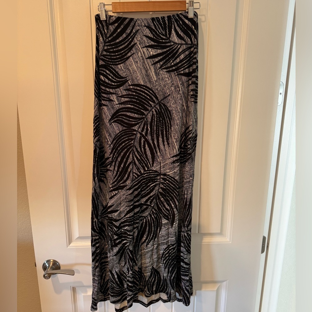 Tropical stretch maxi skirt